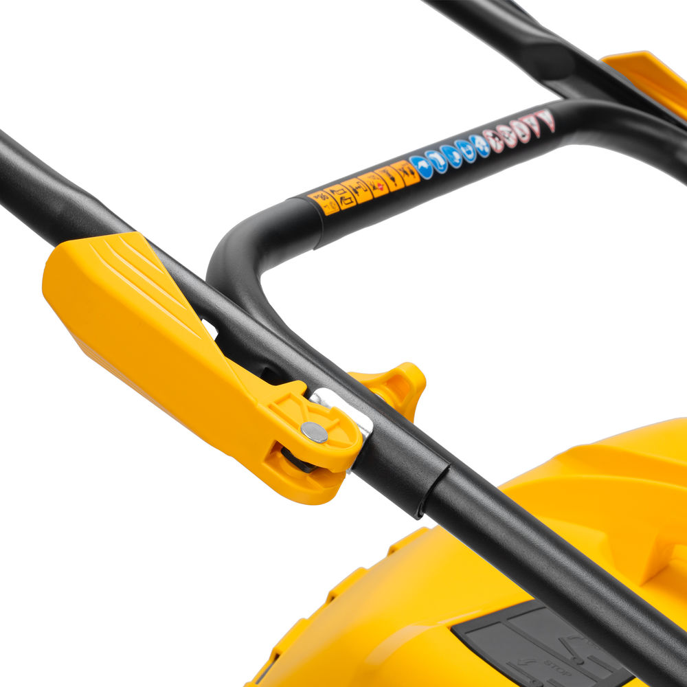 Газонокосилка бензиновая GLD-460, 146 куб.см, ширина 46 см, ручная, 7 уровней, травосборник 50 л Denzel (58802)