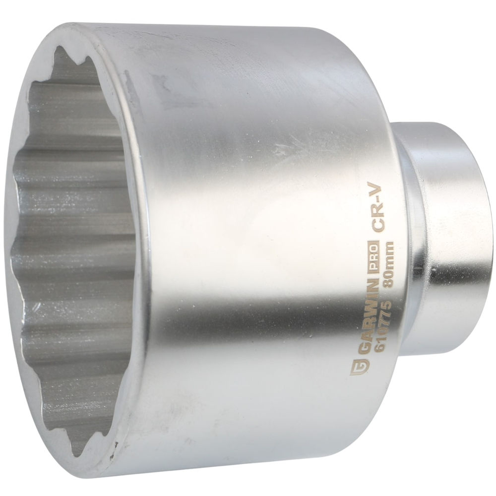 Головка, 1, 80 мм, торцевая, 12-гранная, GARWIN PRO, 610775-80