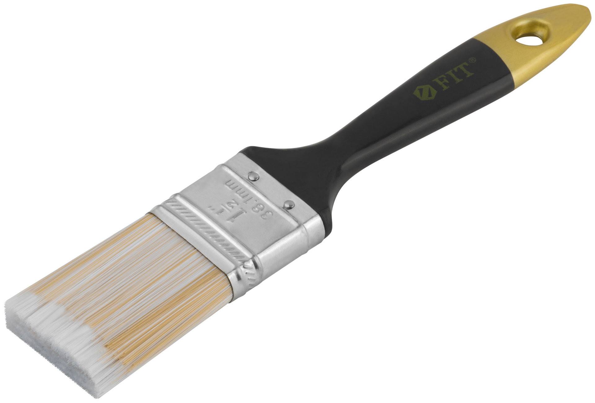 Кисть флейцевая Лайн, искусственная щетина, пластиковая ручка 1,5 (38 мм) (01174)