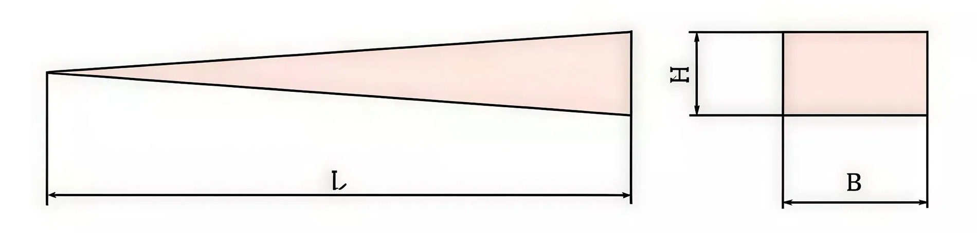 Клин разжимной 40х230 искробезопасный сплав AlCu 235-1028, HORTZ