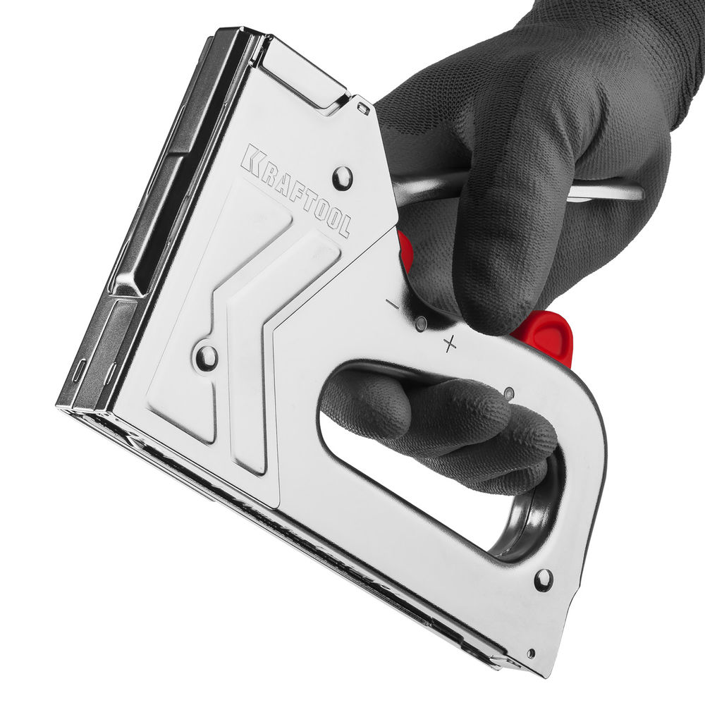 Стальной рессорный степлер EXTREM 53, тип 53 (A/10/JT21) 23GA (6 - 16 мм)/300/500 KRAFTOOL 3180