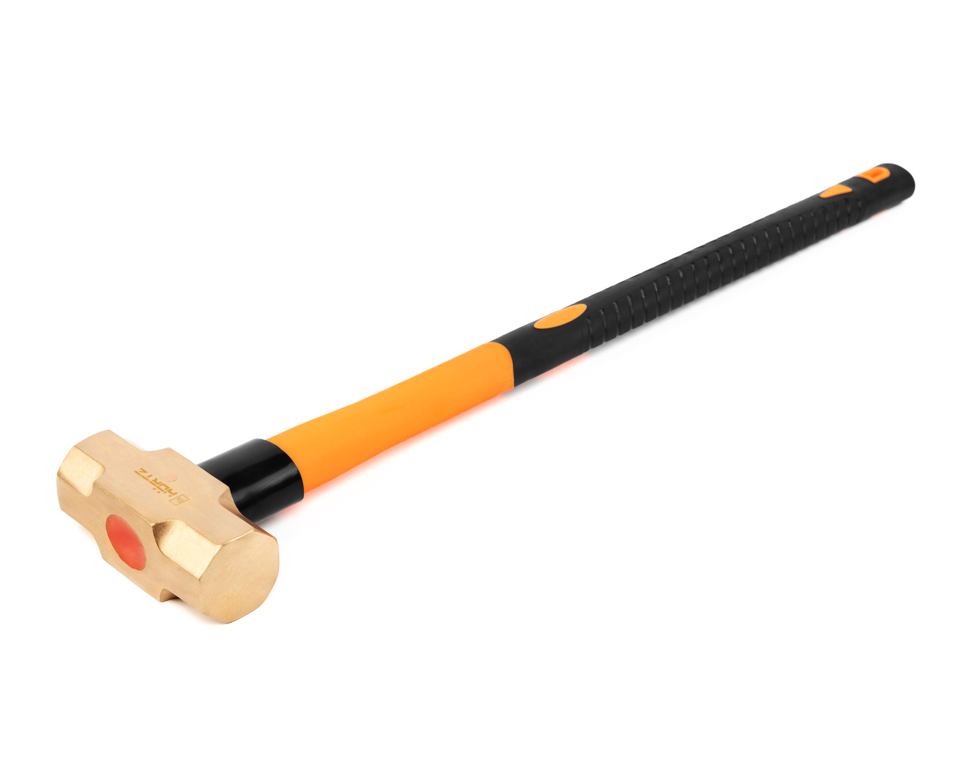 Кувалда тупоносая 2,5 кг BeCu рукоятка фибергласс искробезопасная 191-1016, HORTZ