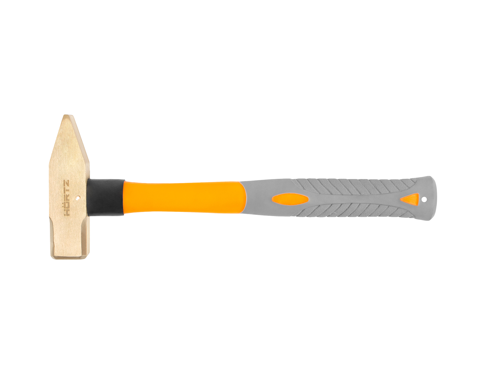 Молоток с поперечным бойком 1,5 кг AlCu рукоятка фибергласс, искробезопасный 186-1006, HORTZ