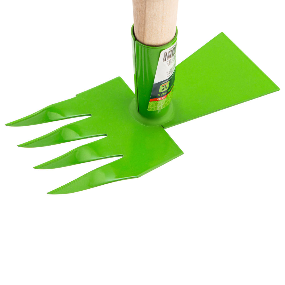 Мотыжка комбинированная, 80 х 380 мм, стальная, деревянная рукоятка, Агроном, Сибртех (62342)