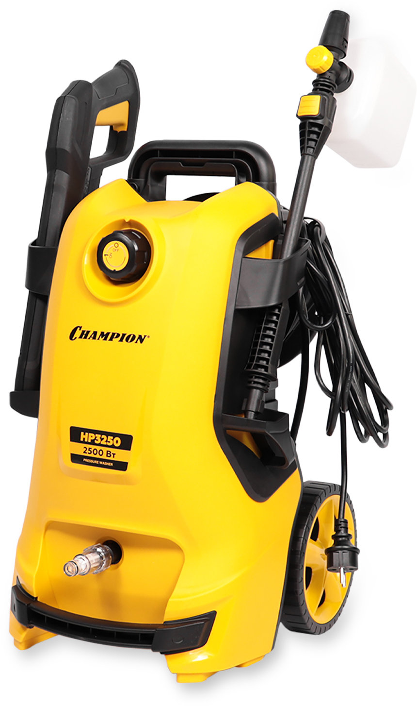 Мойка CHAMPION HP3250 (2,5кВт 125бар t 40С 6,5л/мин 11,2кг синхронный, пеногенератор) (HP3250)