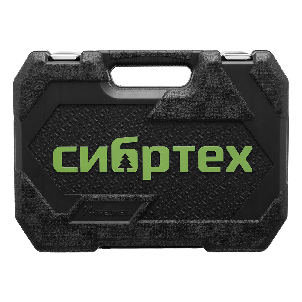 Набор инструментов, 1/2, 1/4, пластиковый кейс 89 предметов Сибртех