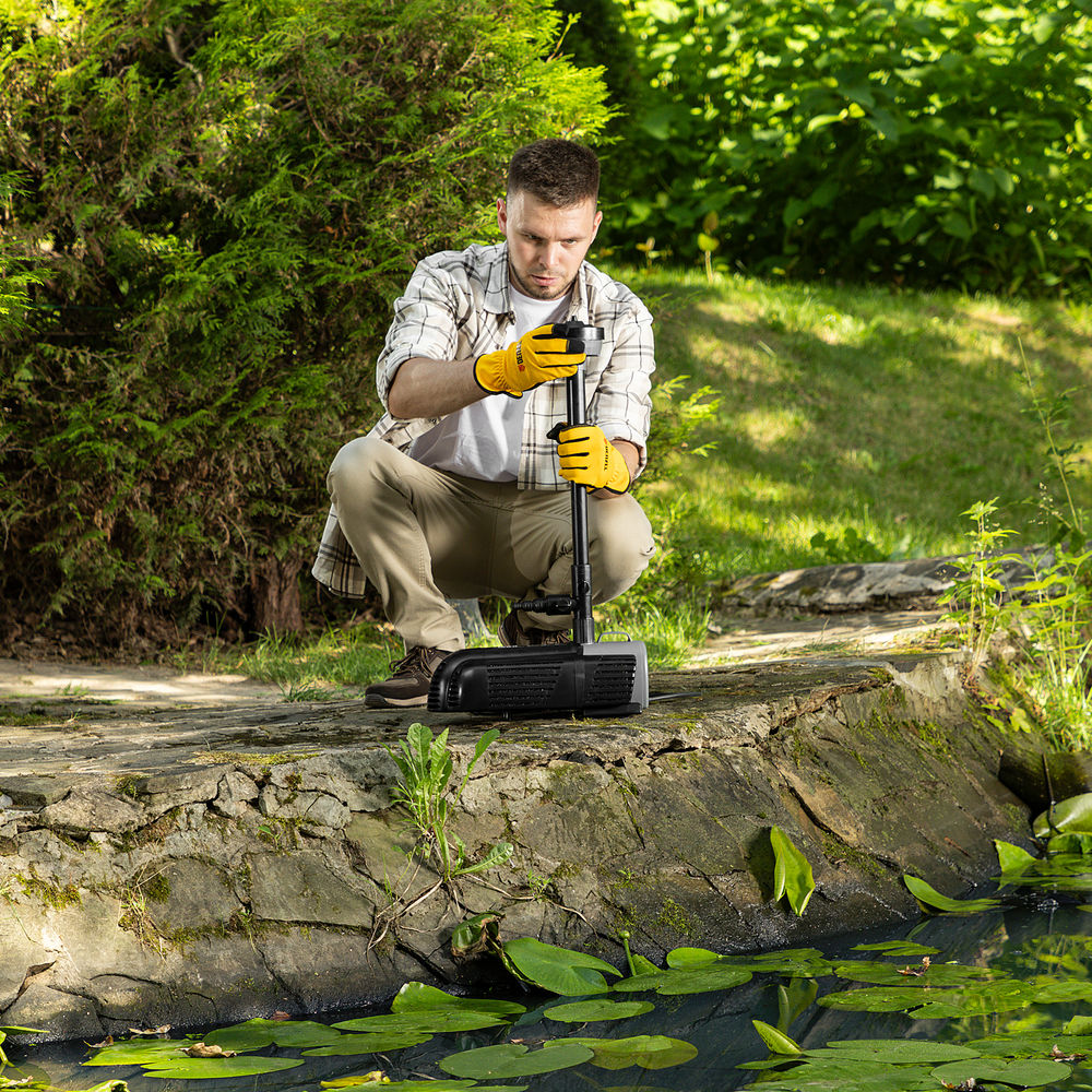 Насос фонтанный FNP90-39, 92 Вт, подъем 3,9 м, 3200 л/ч, колокольчик/каскад/гейзер Denzel (99033)