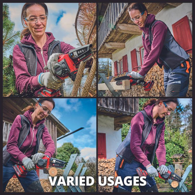 Пила цепная аккумуляторная Einhell PXC GE-PS 18/15 Li BL, 18В,шина 150мм,4.8м/с,без АКК и ЗУ (4600040)