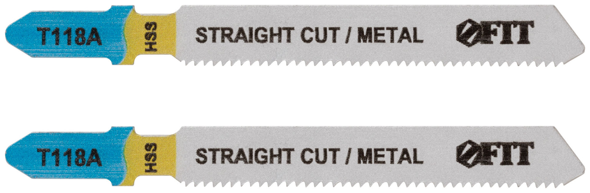 Полотна по металлу, HSS, фрезерованные, волнистые зубья, 76/51/1,2 мм (T118A), 2 шт. (40909)