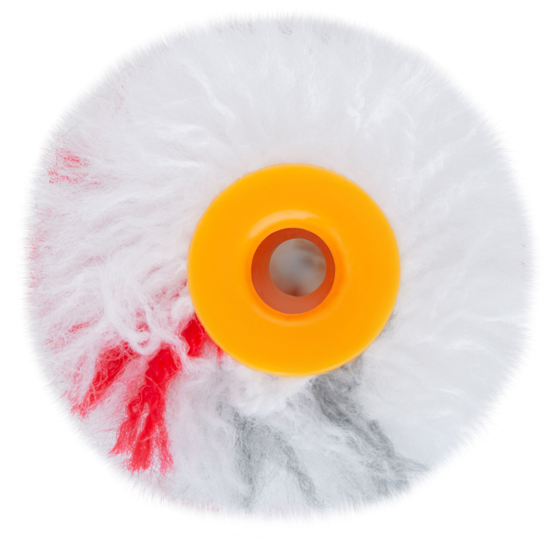 Ролик полиакрил. мини Профи, белый с серой и красной полосками, диам.15/35 мм, ворс 10 мм, 150 мм (02683)