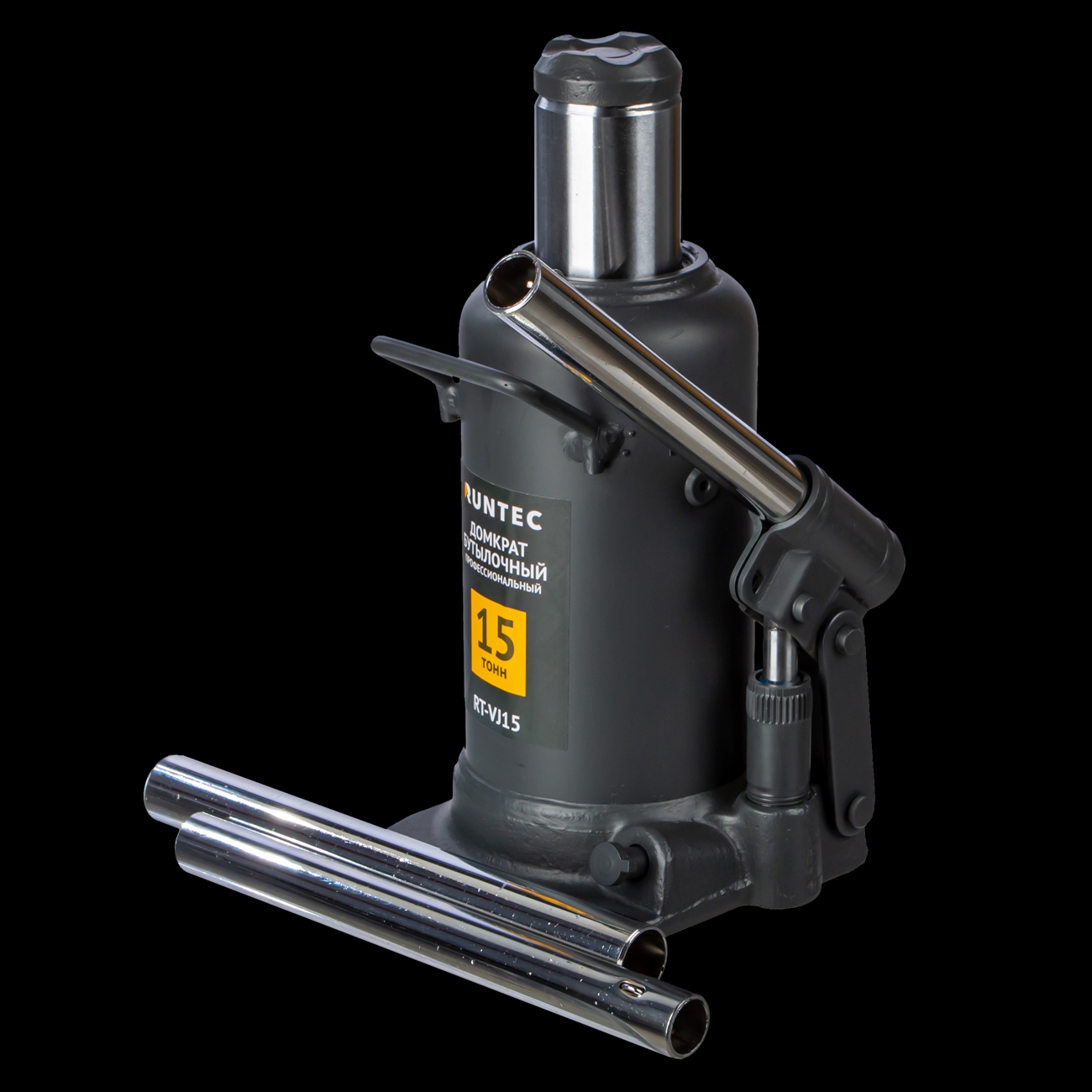 Домкрат бутылочный профессиональный 15 т, 228-508 мм RUNTEC RT-VJ15