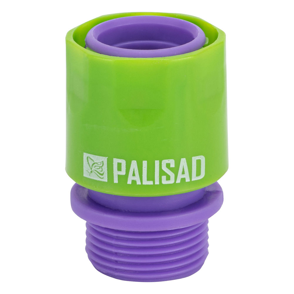 Соединитель пластмассовый, быстросъемный, внешняя резьба 3/4 Palisad (66175)