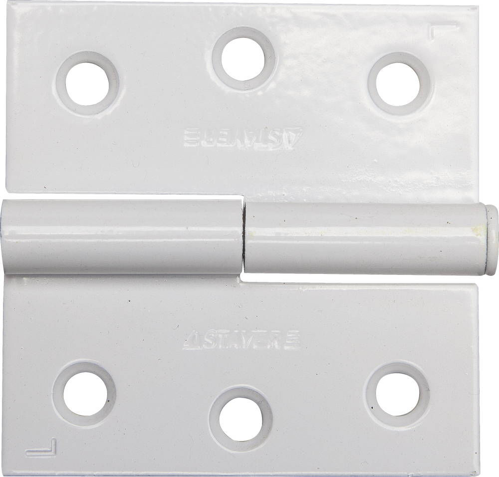 Петля карточная 75 x 75 x 2.4 мм, разъемная, левая, цвет белая STAYER 37613-75-2L