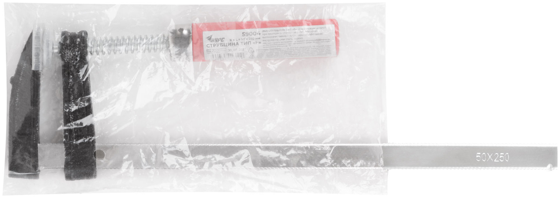 Струбцина столярная тип F 50x250 мм (59004)