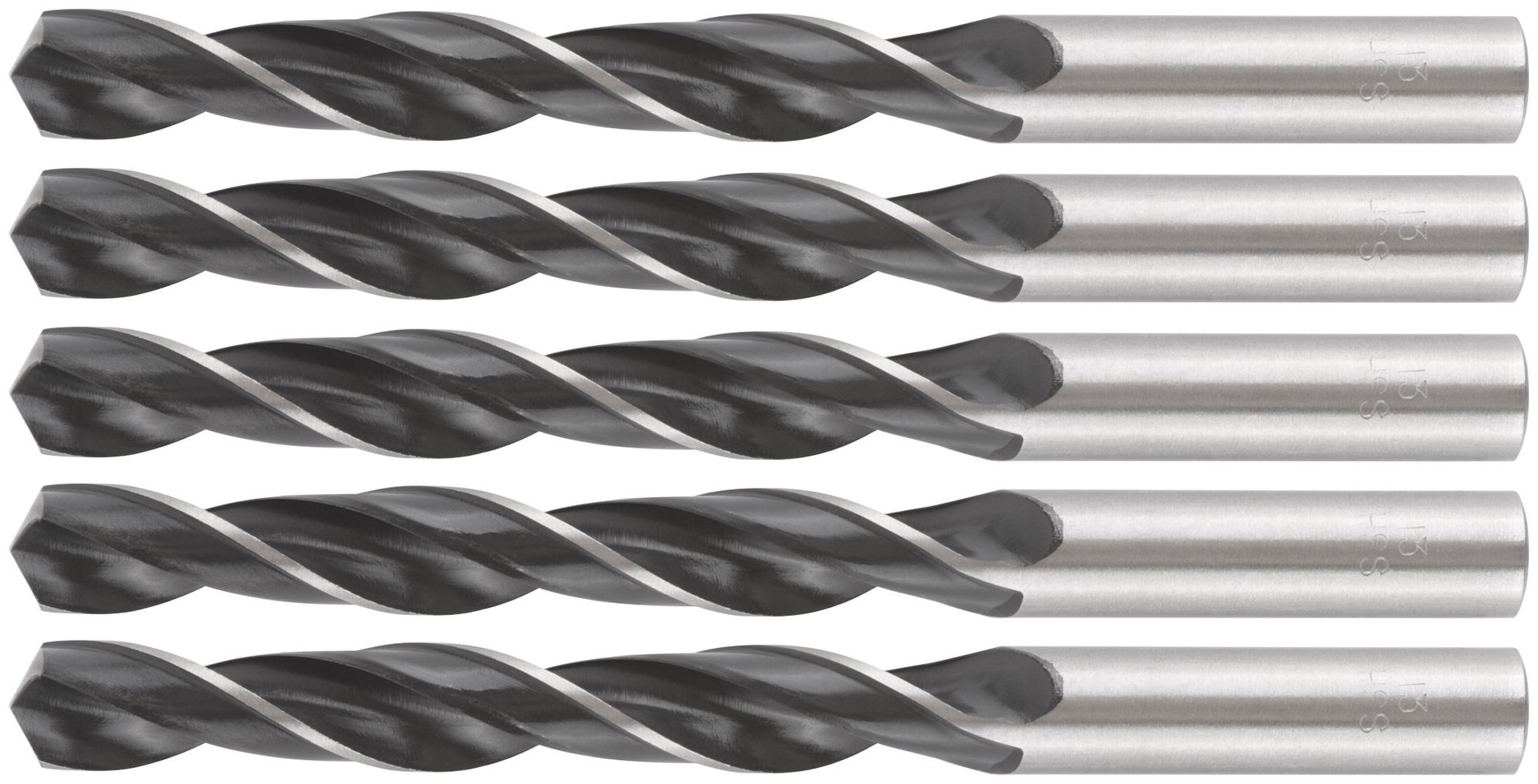 Сверла по металлу HSS черненые 13,0x151 мм (5 шт.) (33604)