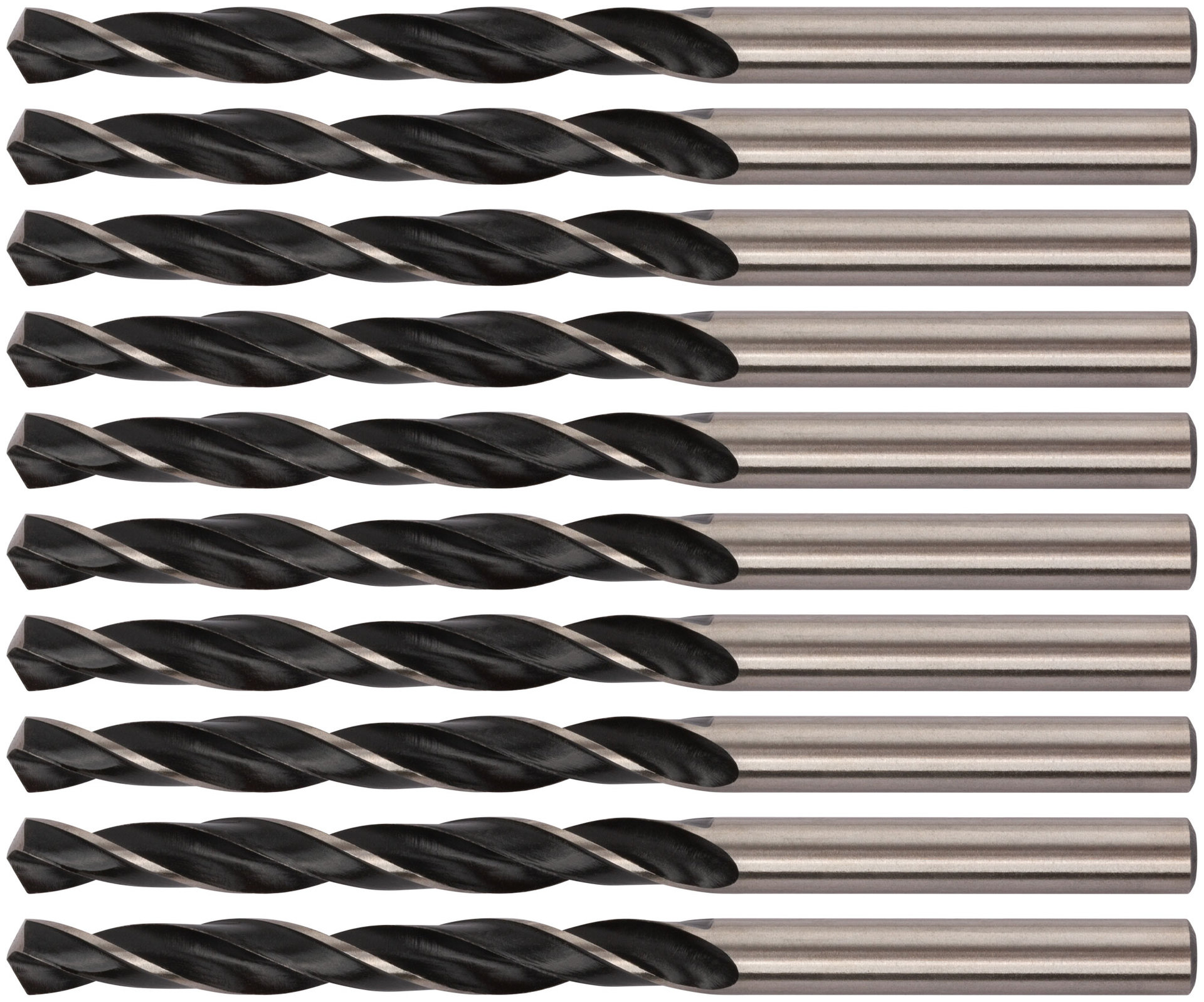 Сверла по металлу HSS черненые 6,0x93 мм (10 шт.) (33560)