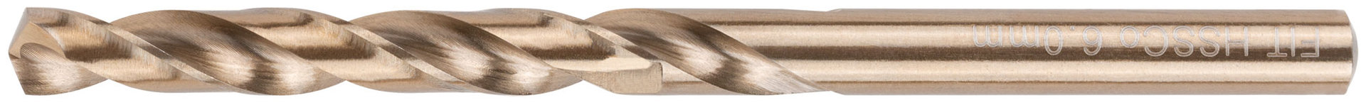 Сверло по металлу HSS с добавкой кобальта 5% Профи в блистере 6,0 мм ( 1 шт.) (34460)