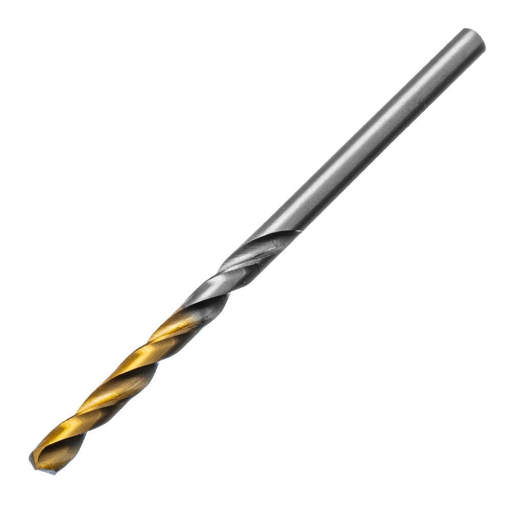 Сверло спиральное по металлу 3,5 x 70 мм, Р6М5, Golden Tip , 2шт. Denzel (718227)