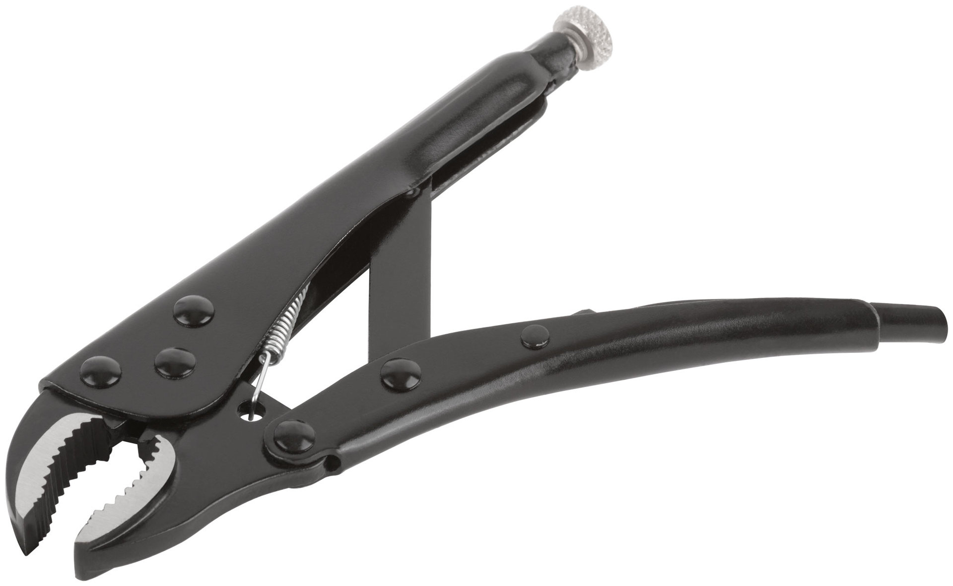 Зажим ручной с фиксатором тип WR черненый 180 мм (52712)