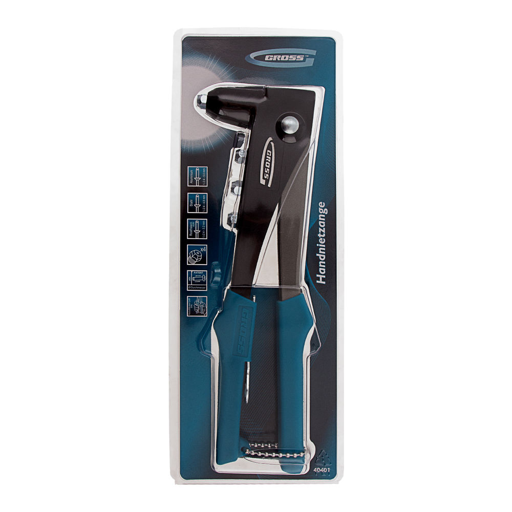 Заклепочник литой, заклепки 2.4-4.8 мм Gross (40401)