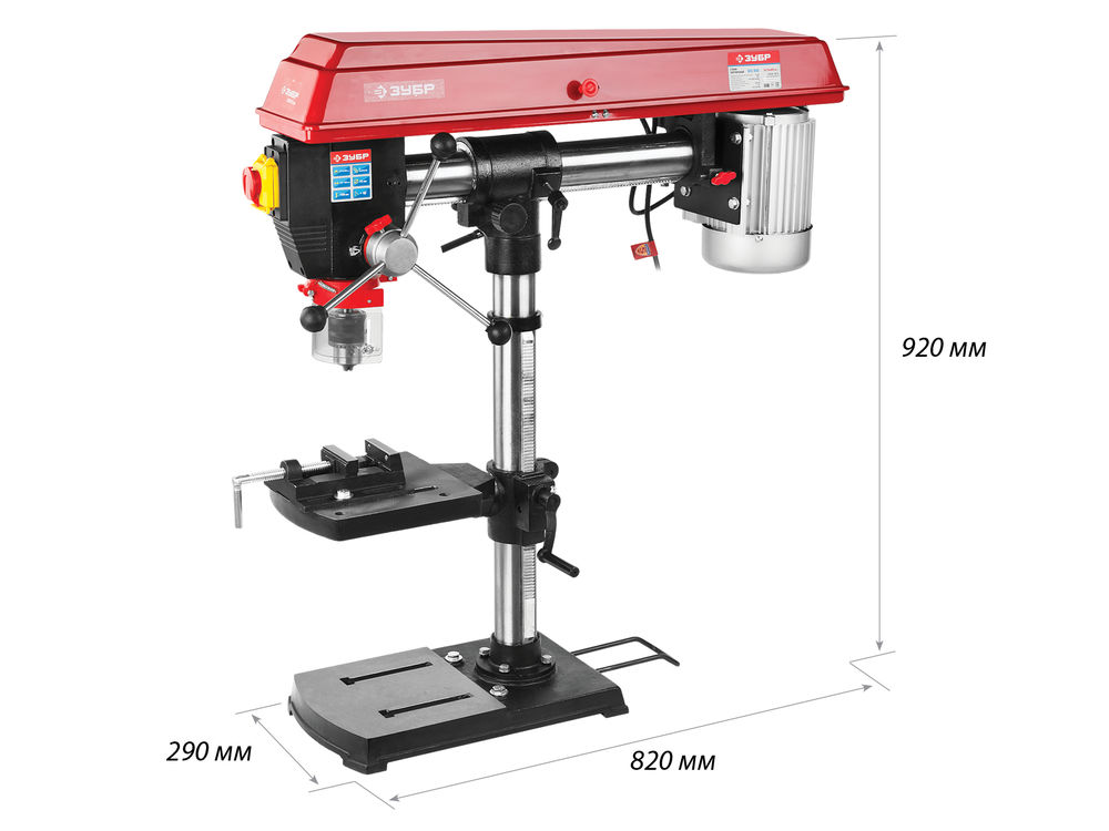 Станок радиально-сверлильный 550 Вт 16 мм ЗУБР ЗСС-550