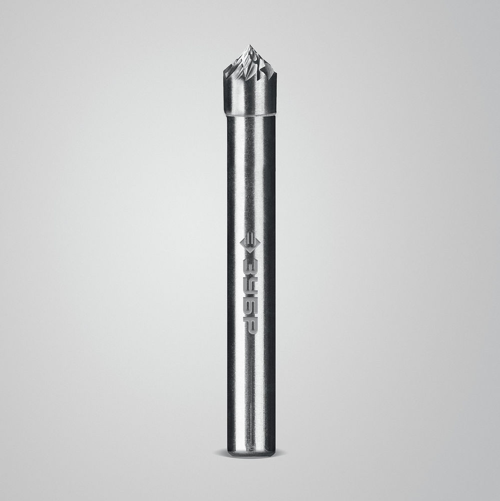 Борфреза твердосплавная 6?3 мм тип K зенкер с вершиной 90° хв-к 6 мм Профессионал ЗУБР 28809-6-3