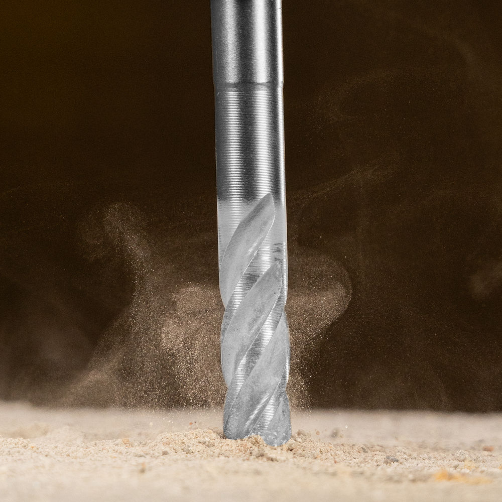 Бур по бетону, цельная крестовая пластина, 10x115 мм, SDS PLUS Denzel (705310)