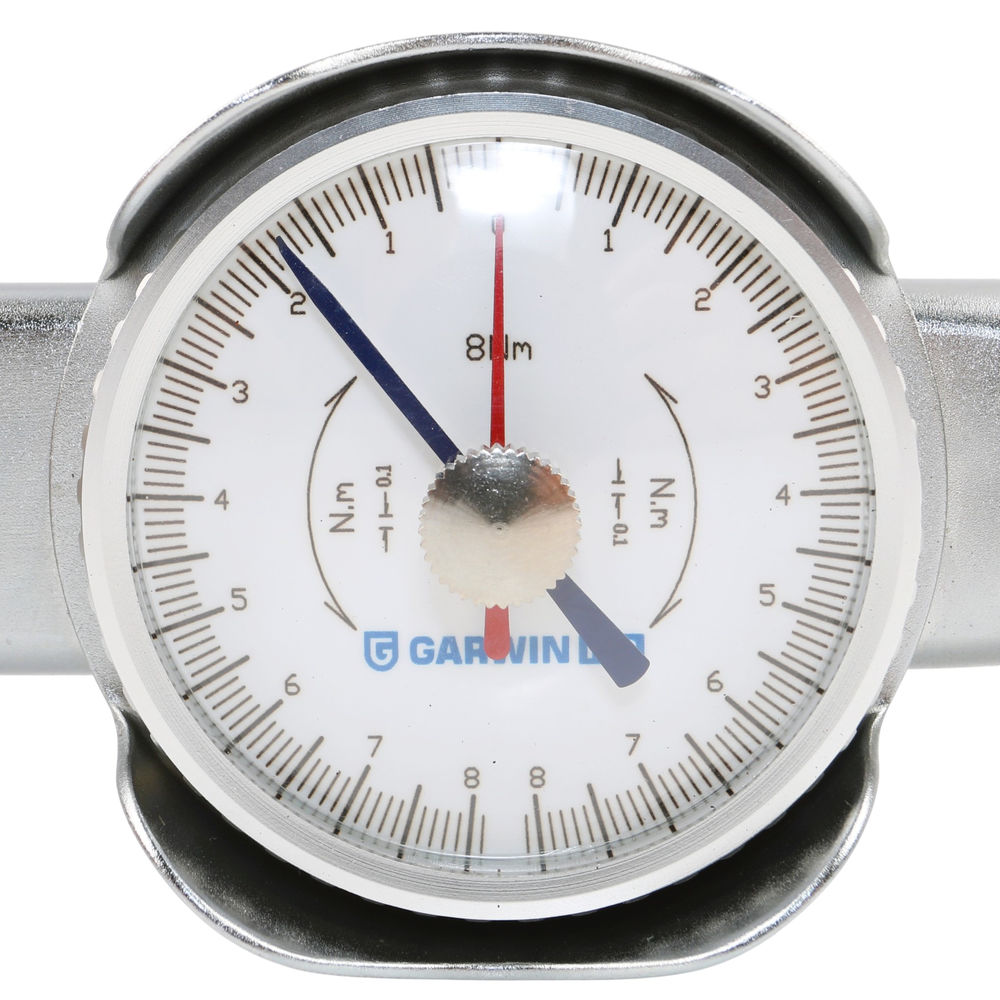 Динамометрический ключ 0-8 Нм, стрелочного типа, двусторонний, с приводным квадратом 1/4, GARWIN INDUSTRIAL, 504610-08-14