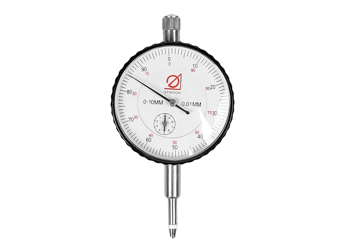 Индикатор часового типа 0-10 0.01 без ушка Эталон
