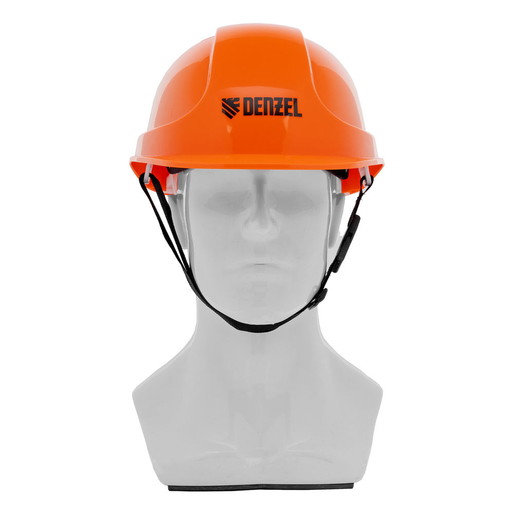 Каска защитная ударопрочная, ABS/PC, плавная регулировка, модель «Форвард» (К-05)оранж. Denzel (89206)