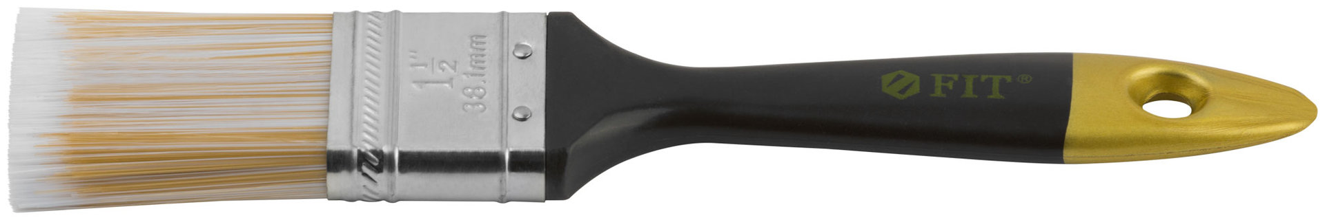 Кисть флейцевая Лайн, искусственная щетина, пластиковая ручка 1,5 (38 мм) (01174)