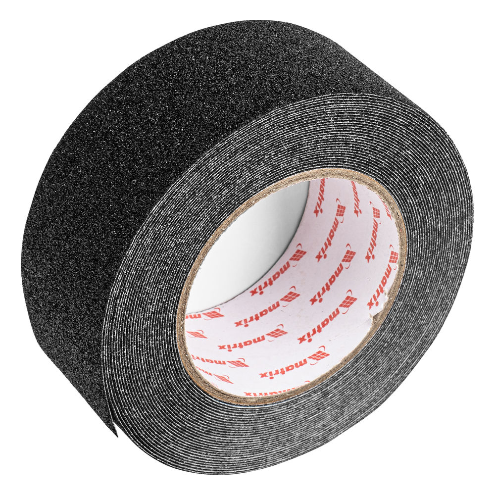 Лента клейкая противоскользящая, черная 50 мм x 10 м Matrix (88708)