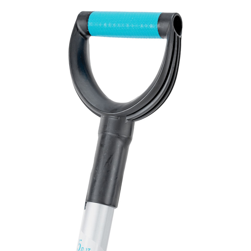 Лопата для уборки снега, полипропилен, 350х405х1300мм, алюминиевый черенок, ПВХ накладка, LUXE Palisad (61776)