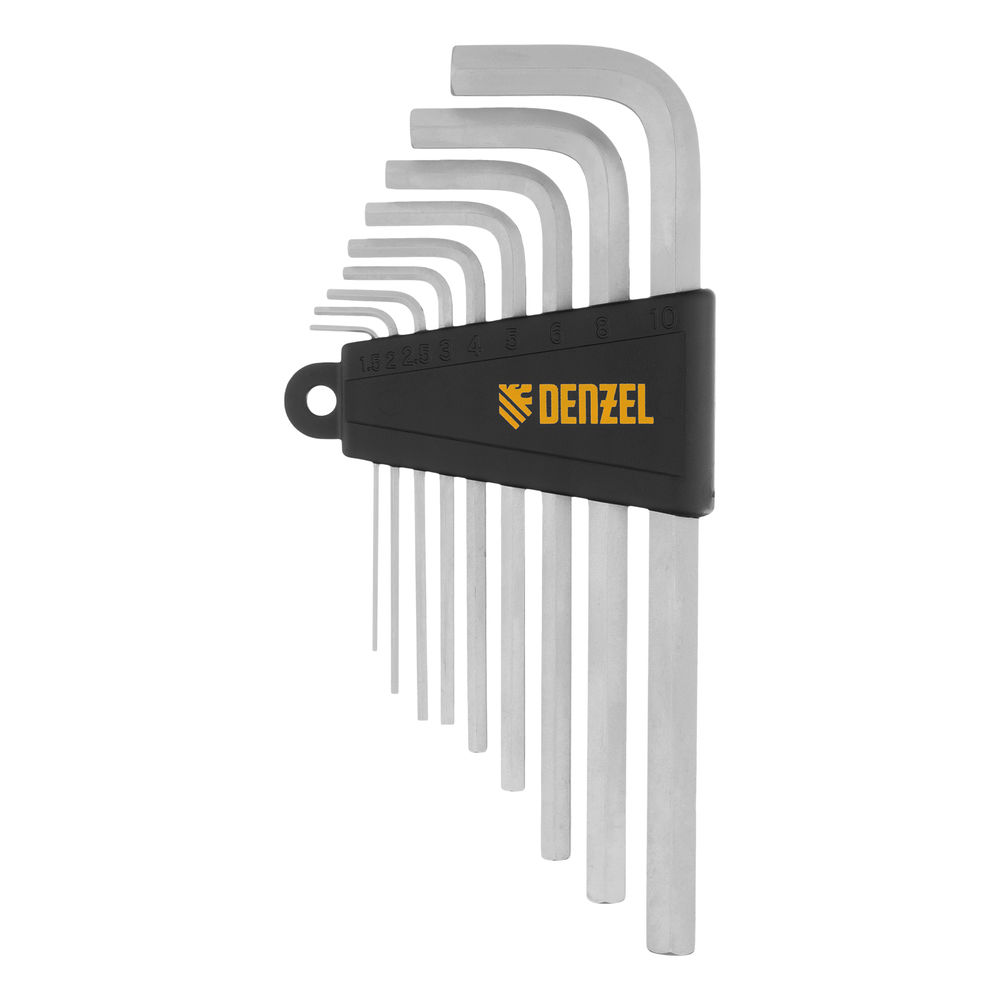 Набор инструментов, 1/2, 1/4, CrV, S2, пластиковый кейс, 64 предмета Denzel