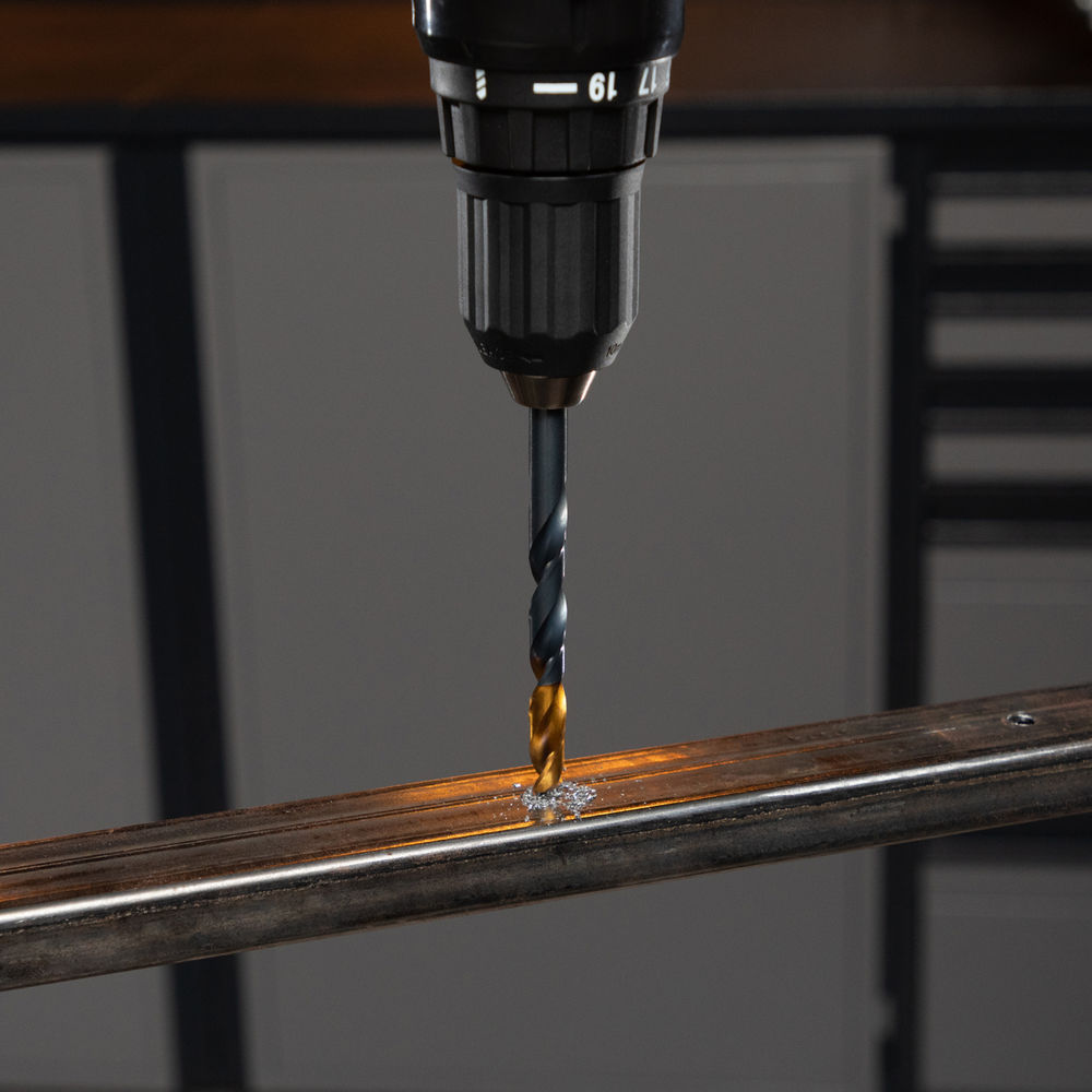 Набор сверл по металлу, 1-10 мм, HSS-Tin, Golden Tip, 10 шт Denzel (72316)