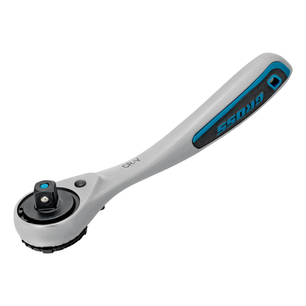 Набор торцевых головок, трещотка 120 зубьев, 3/8, CrV, 12 предметов Gross