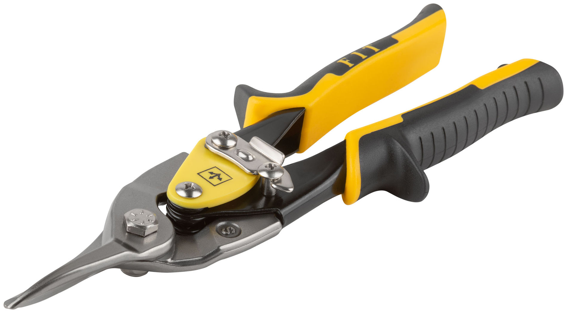 Ножницы по металлу усиленные CrMo Профи, прорезиненные ручки, прямые 250 мм (41578)