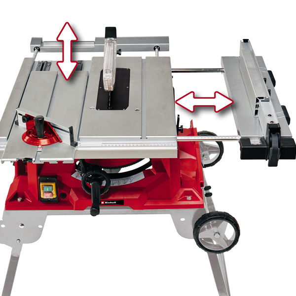 Пила стационарная Einhell TE-CC 250 UF,2000Вт,250х30мм,пропил 78 мм,складные ножки,колесики (4340539)