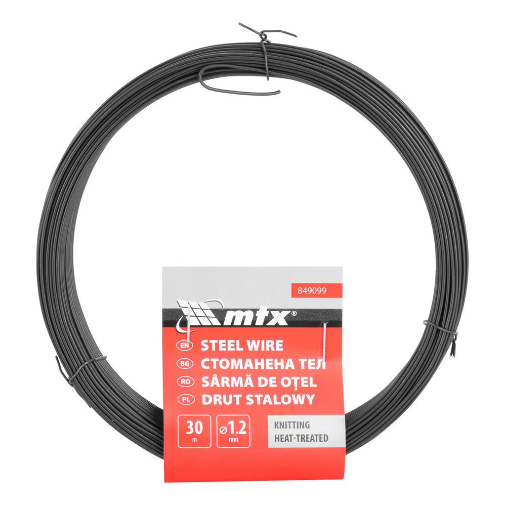 Проволока стальная 30 м, вязальная, термообработанная 1.2 мм Сибртех (84909)