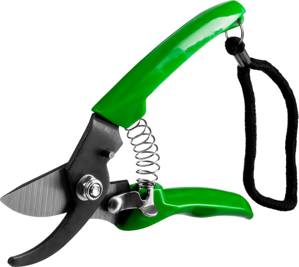 Компактный плоскостной секатор 180 мм, углеродистая сталь, оксидированное покрытие, пластиковые рукоятки РОСТОК PC-71 423015