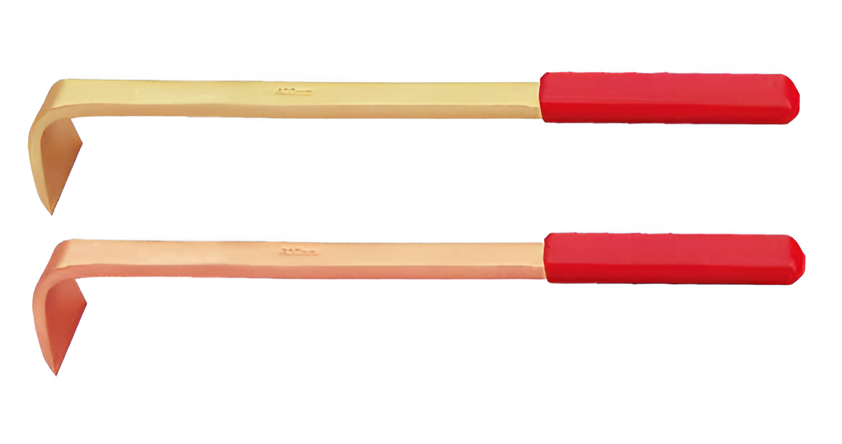 Шабер Г-образный с прорезиненной рукояткой 48x300 сплав BeCu 209-1002