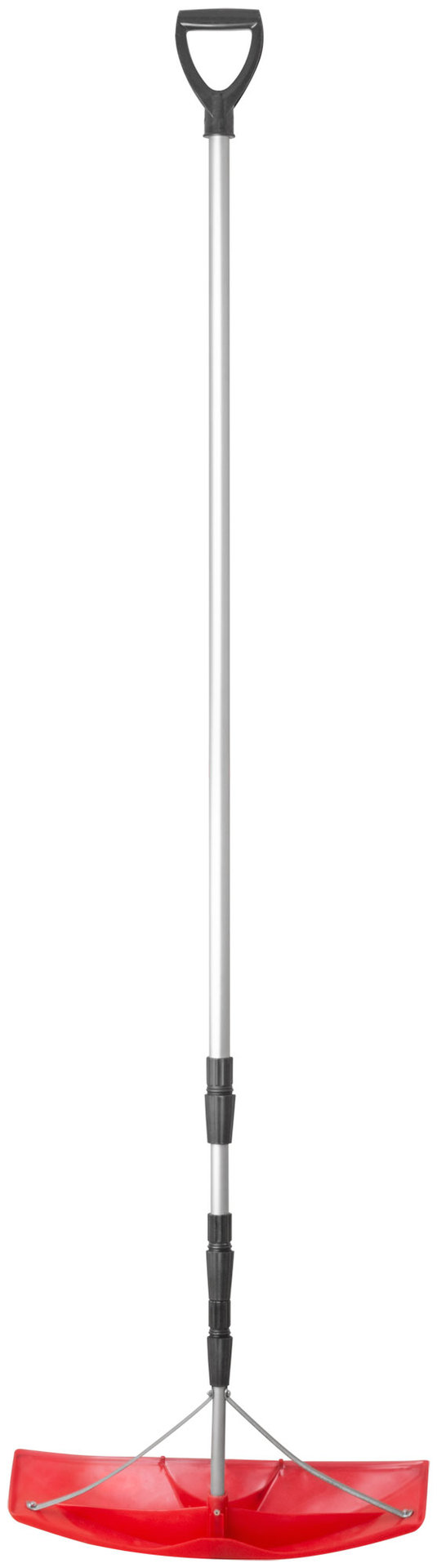 Скрепер для уборки снега на крышах, металлическая телескопическая ручка 620х150x(2000-6000) мм (68137)