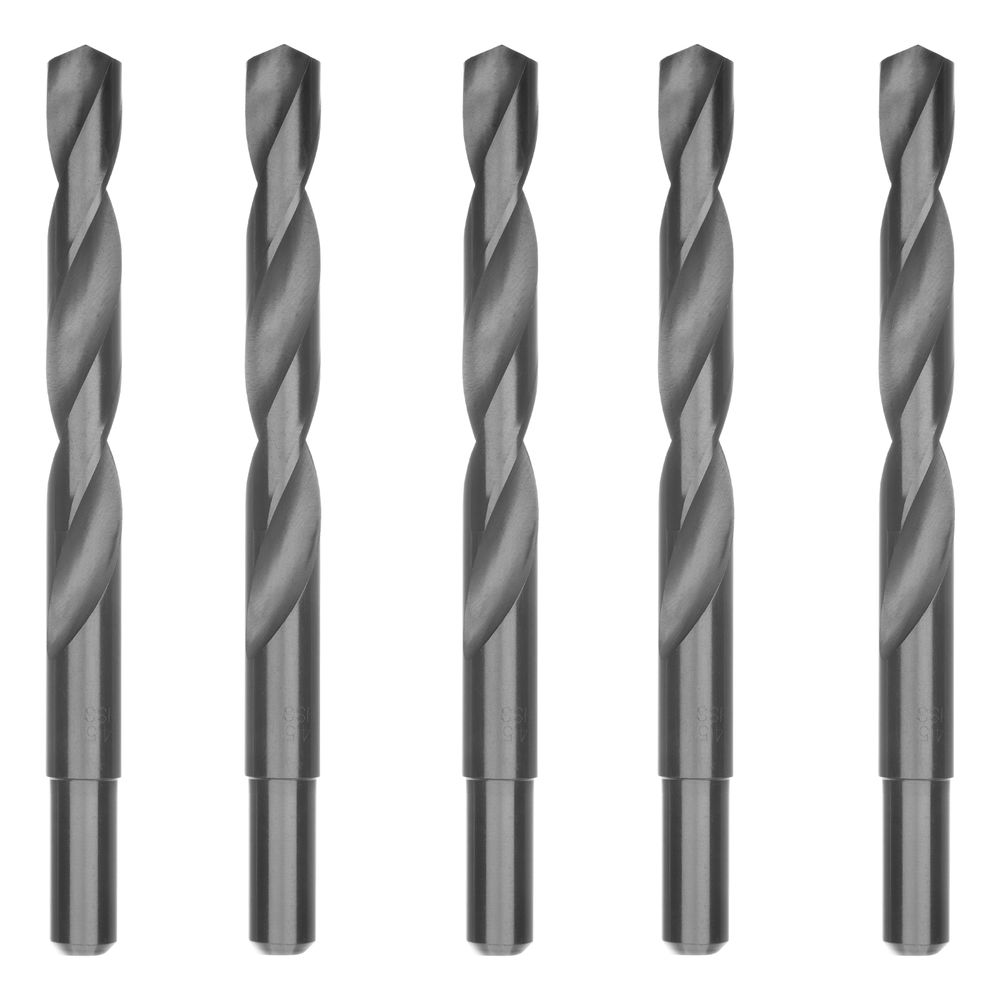 Сверло по металлу, 14.5 мм, полированное, HSS, 5 шт, цилиндрический хвостовик Matrix