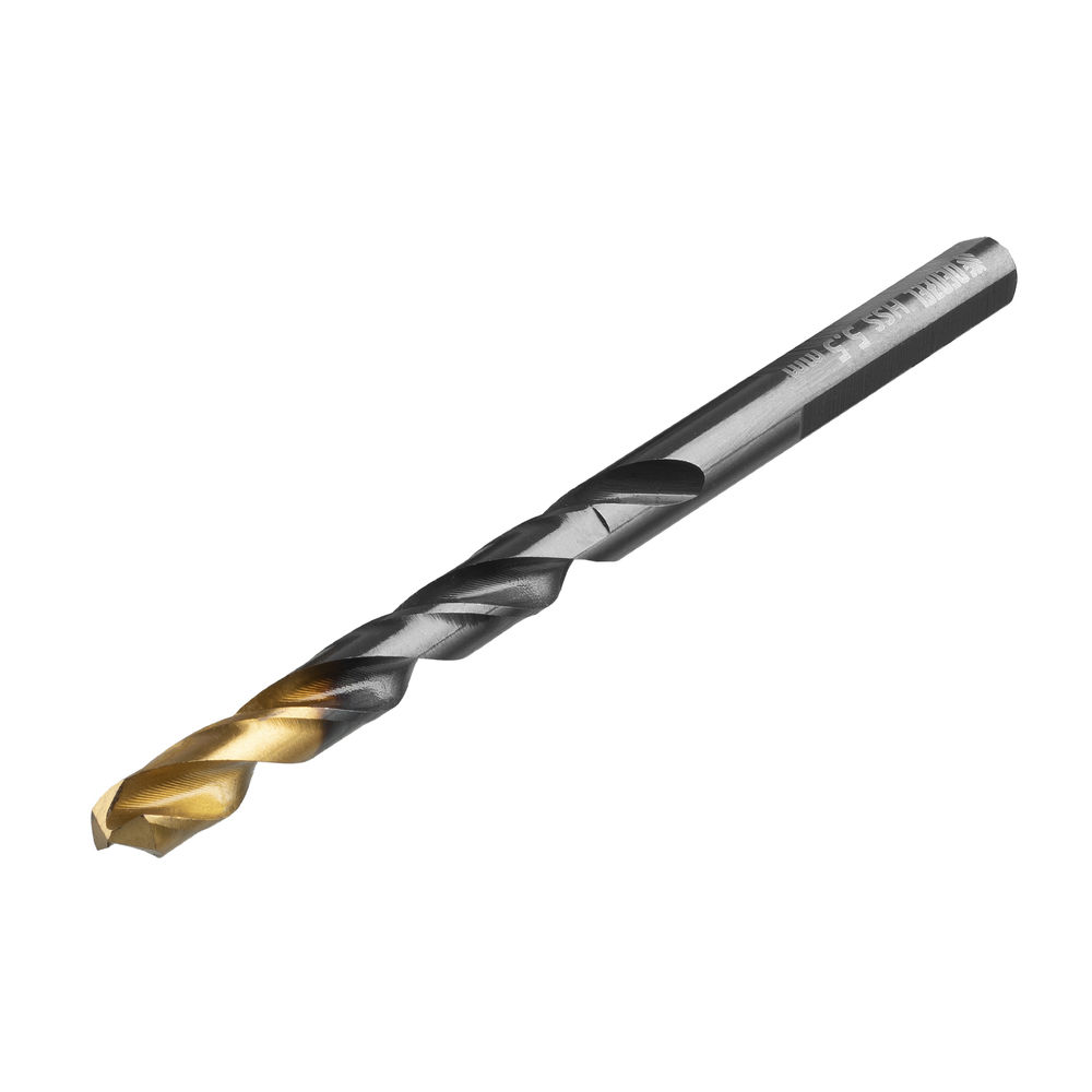 Сверло по металлу, 5,5 мм, HSS-Tin, Golden Tip, 10 шт. Denzel (717214)