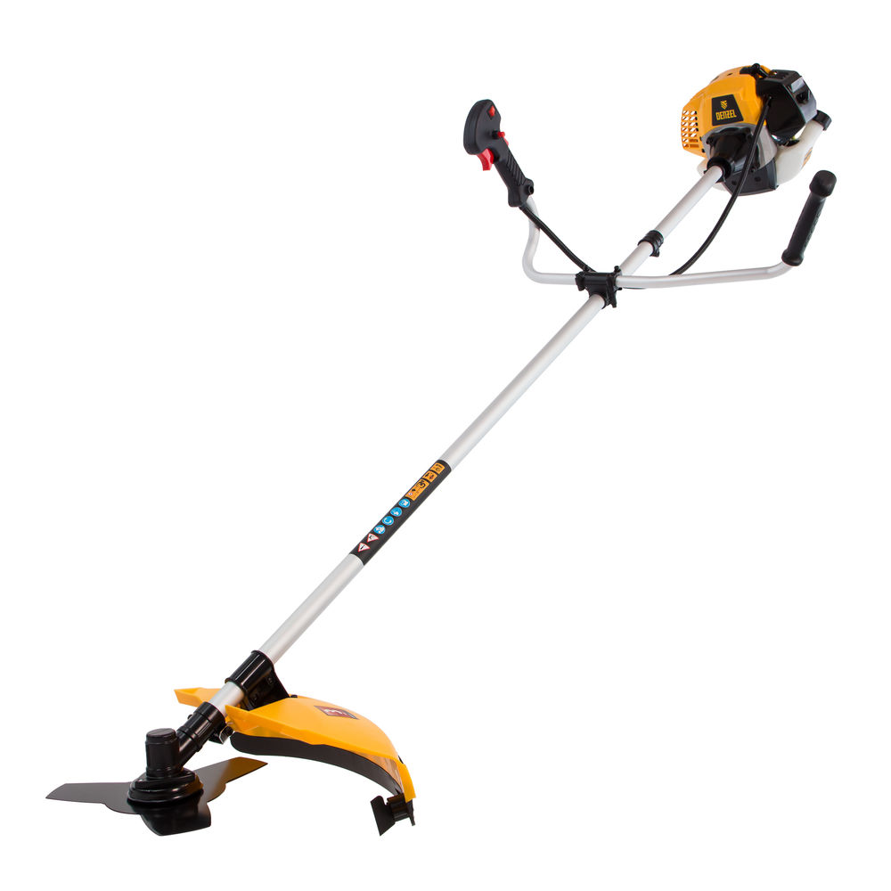 Триммер бензиновый DR-52, 52 см3, неразъемная штанга, состоит из 2 частей Denzel (96275)