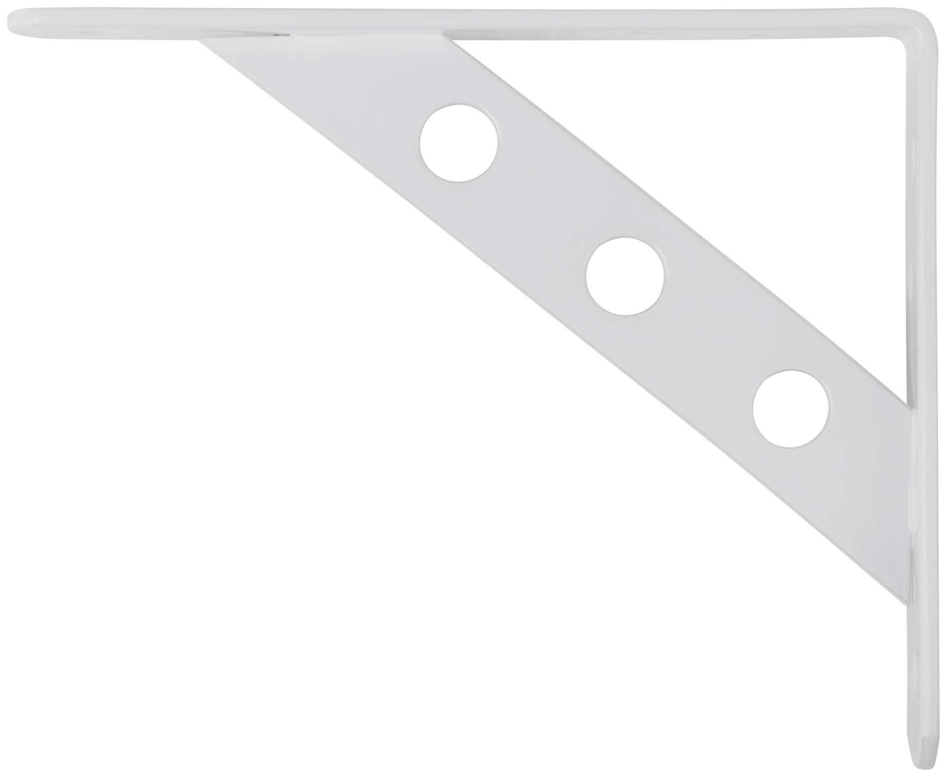 Уголок-кронштейн усиленный белый 150х125 мм (66101)