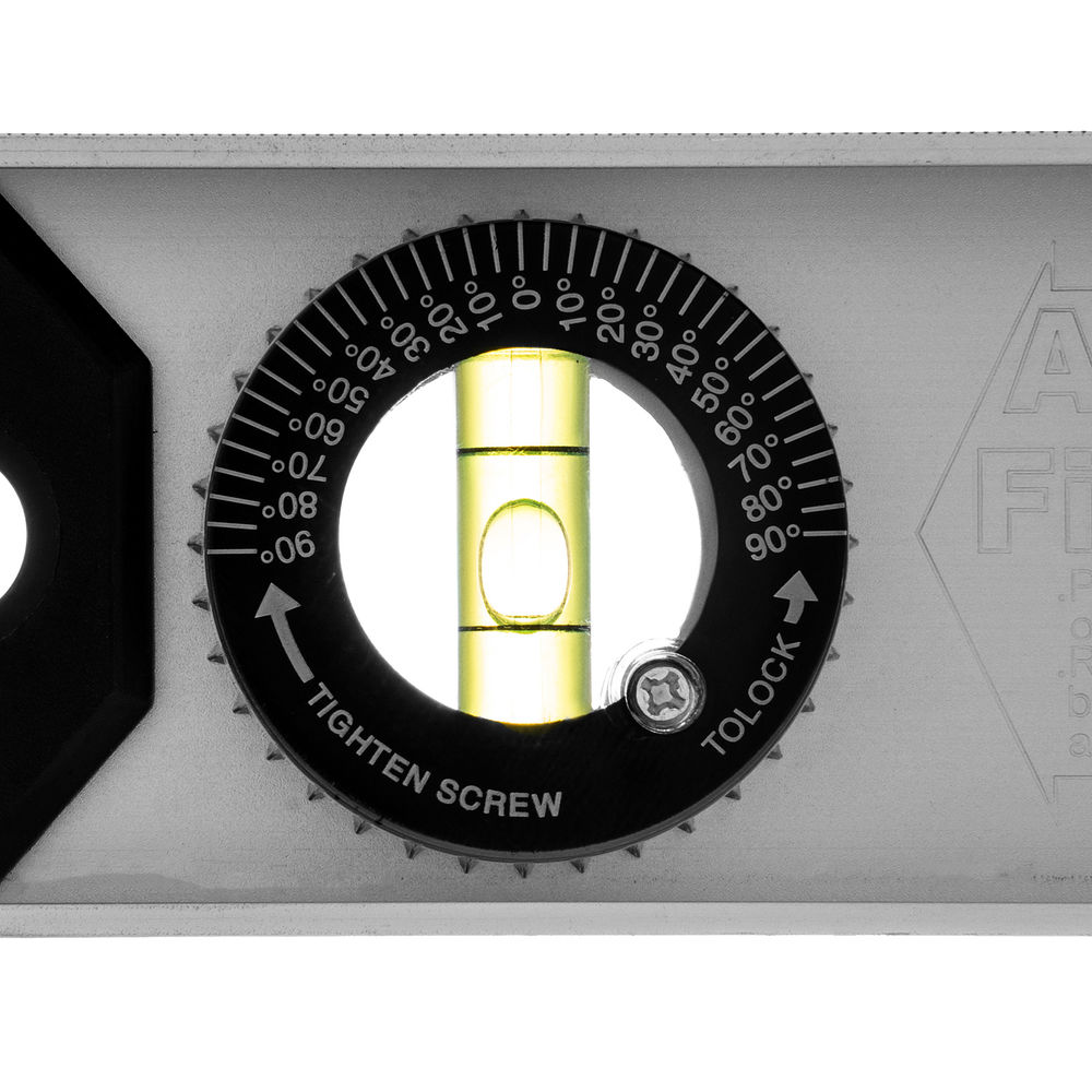 Уровень алюминиевый Рельс, 600 мм, 3 глазка (1 поворотный) Matrix (34023)