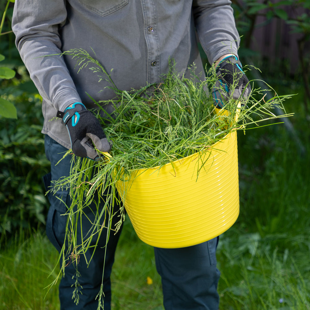 Ведро гибкое сверхпрочное, 14 л, желтое, Сибртех (67502)