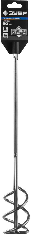 Миксер для песчано-гравийных смесей 60 x 400 мм, SDS+ ЗУБР Профессионал 06037-06-40