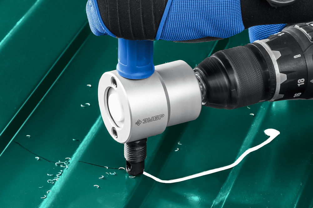 Насадка-ножницы для реза листового металла в кейсе Сверчок Профессионал ЗУБР 23294